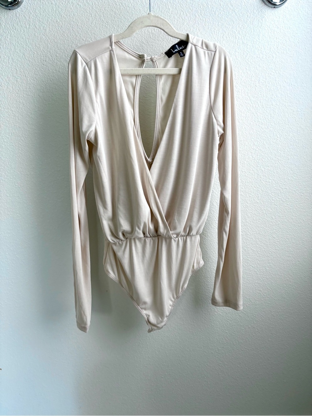 Lulus Taupe Long Sleeve Bodysuit